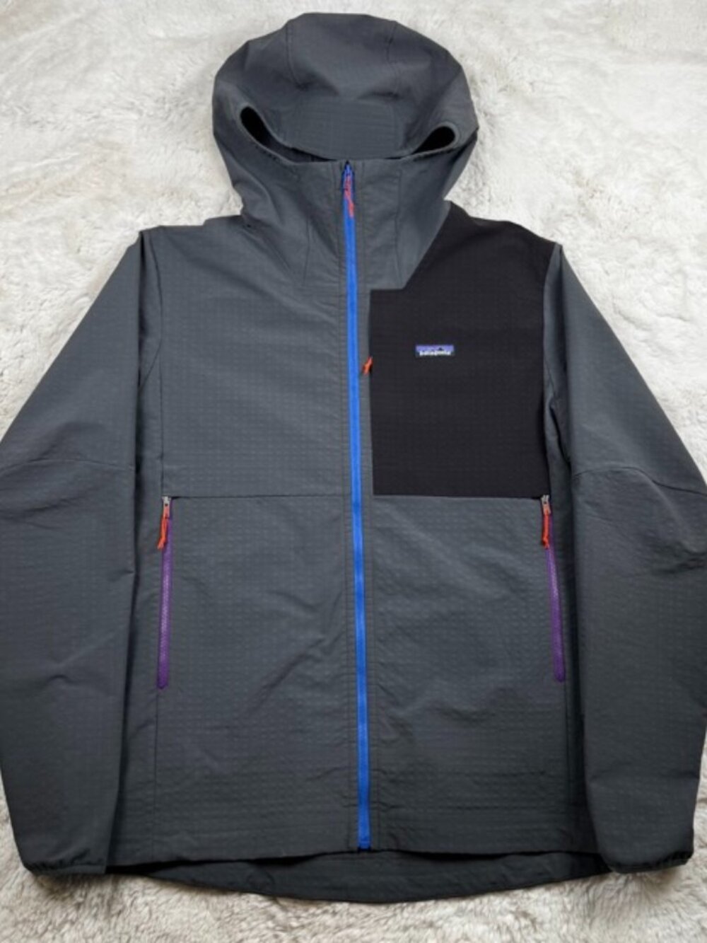 Patagonia Jacket R1 TechFace Hoody Mens XL Full Zip Outdoor Waffle Hooded 83578